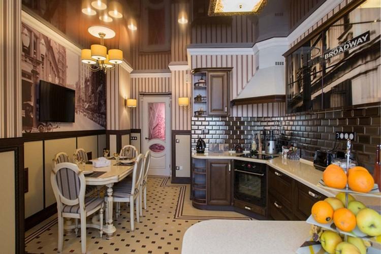 Cuisine dans le style anglais - Photo de design d'intérieur