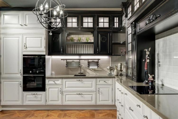 Cuisine dans le style anglais - Photo de design d'intérieur