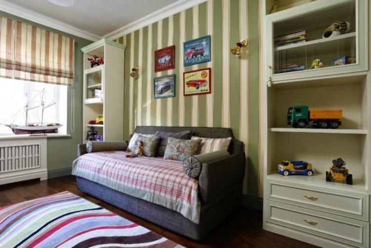 Chambre d'enfants dans le style anglais - Photo de design d'intérieur