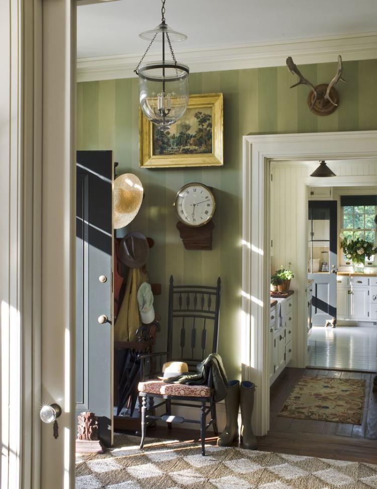 Couloir dans le style anglais - Photo de design d'intérieur