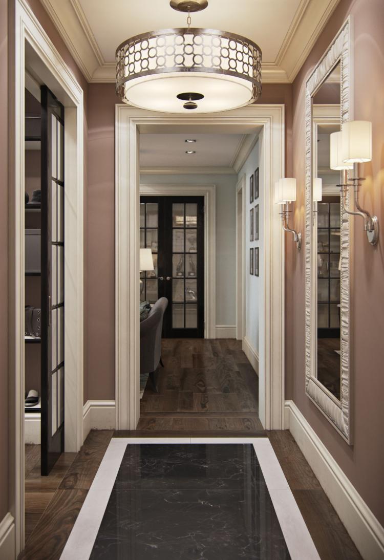 Couloir dans le style anglais - Photo de design d'intérieur