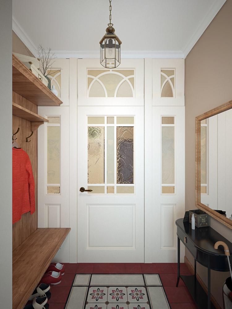 Couloir dans le style anglais - Photo de design d'intérieur