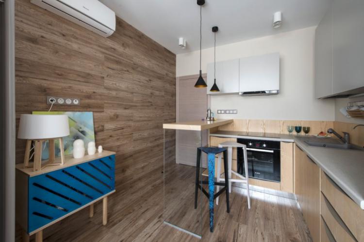 Comptoirs de bar à l'intérieur de la cuisine - photo