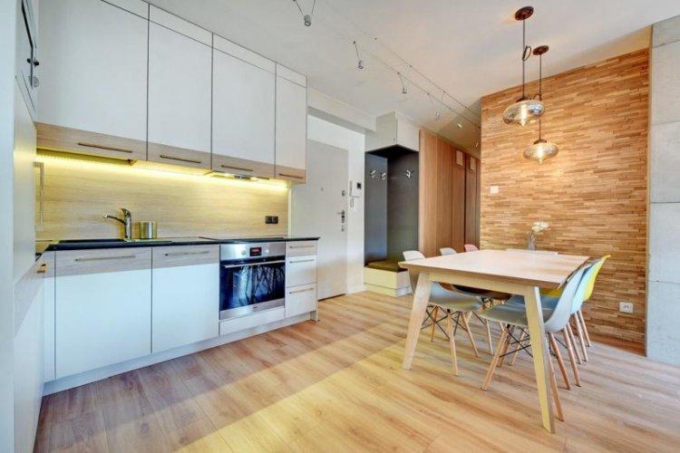 Cuisine blanche moderne - photo de design d'intérieur