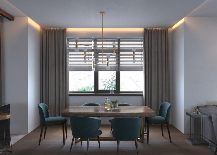 Black Style Home : Intérieur cuisine-salon