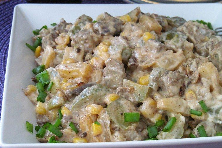 Salade de foie de boeuf et ananas - recettes