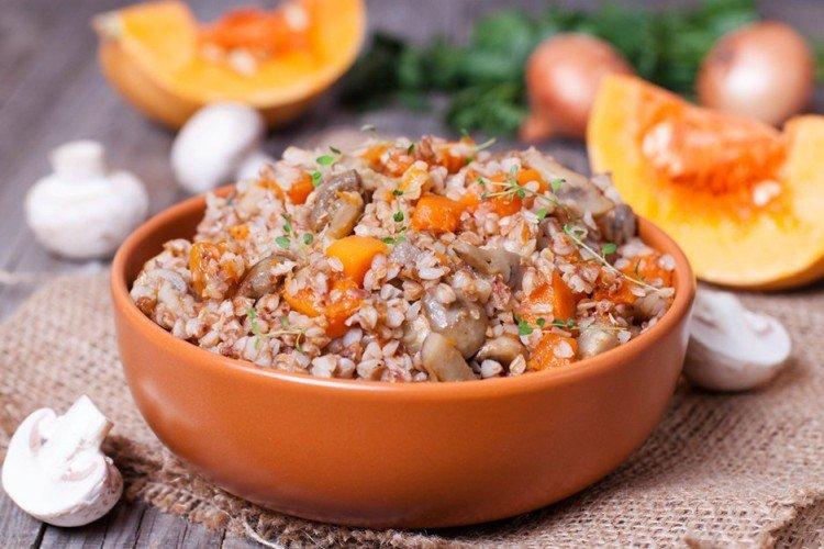 Sarrasin au potiron et champignons - recettes