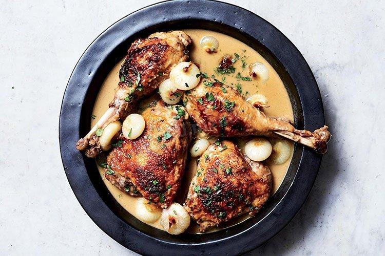 Dinde à la sauce à l'ail - recettes