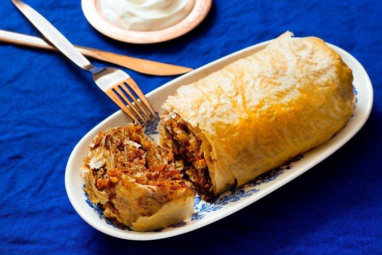 Strudel à la viande et chou de Milan - recettes