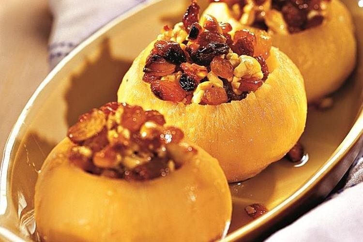 Navet farci aux noix et raisins secs - recettes