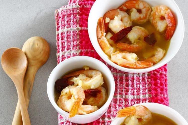 Crevettes à l'huile d'ail - recettes