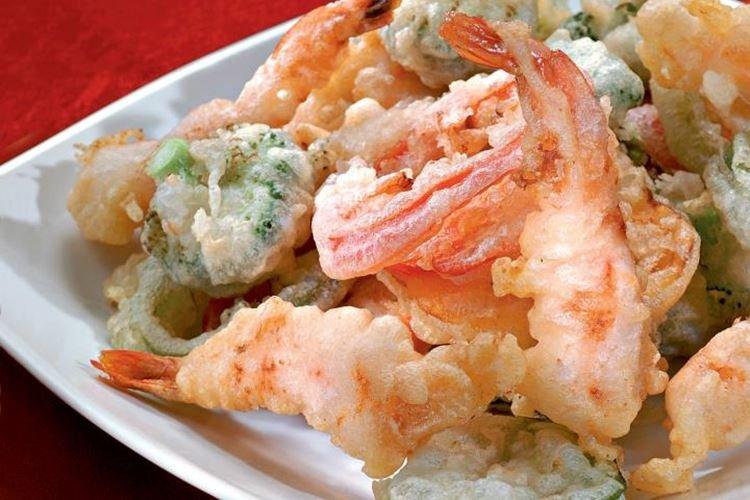 Crevettes aux légumes en pâte - recettes