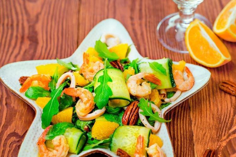 Salade de crevettes et roquette - recettes