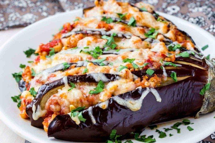 Aubergines au jambon - Recettes de plats au four