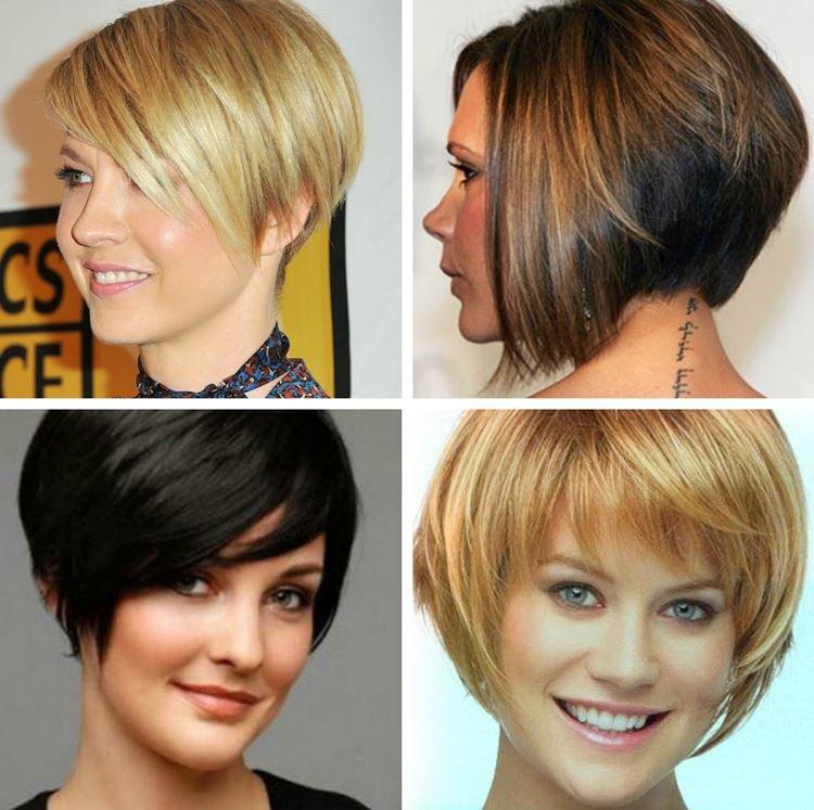 Bob Kare pour les cheveux courts avec une frange