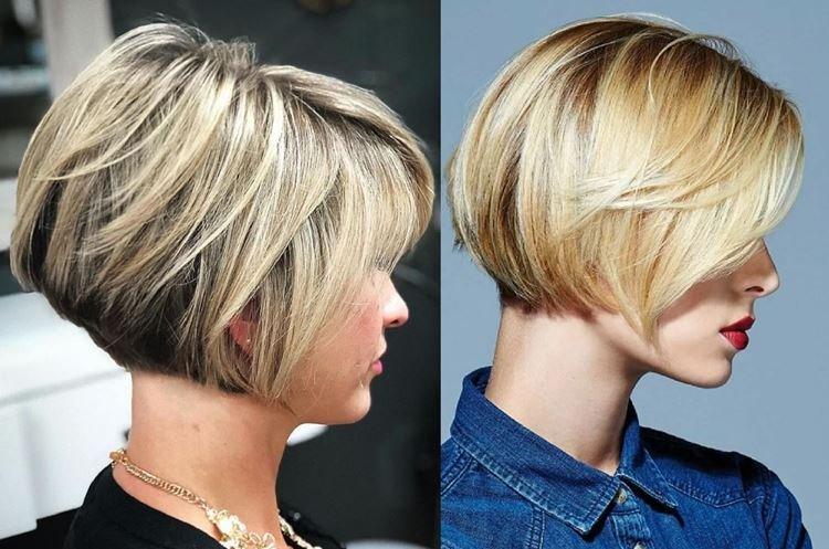 Carré gradué pour cheveux courts