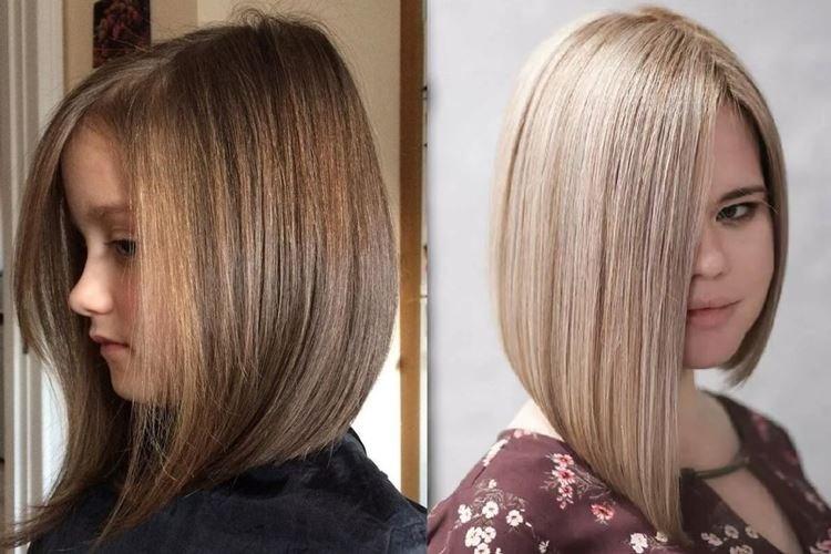 Carré allongé pour filles