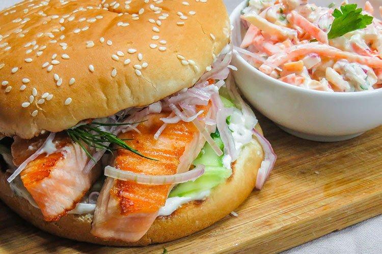 Hamburger au poisson rouge - recettes
