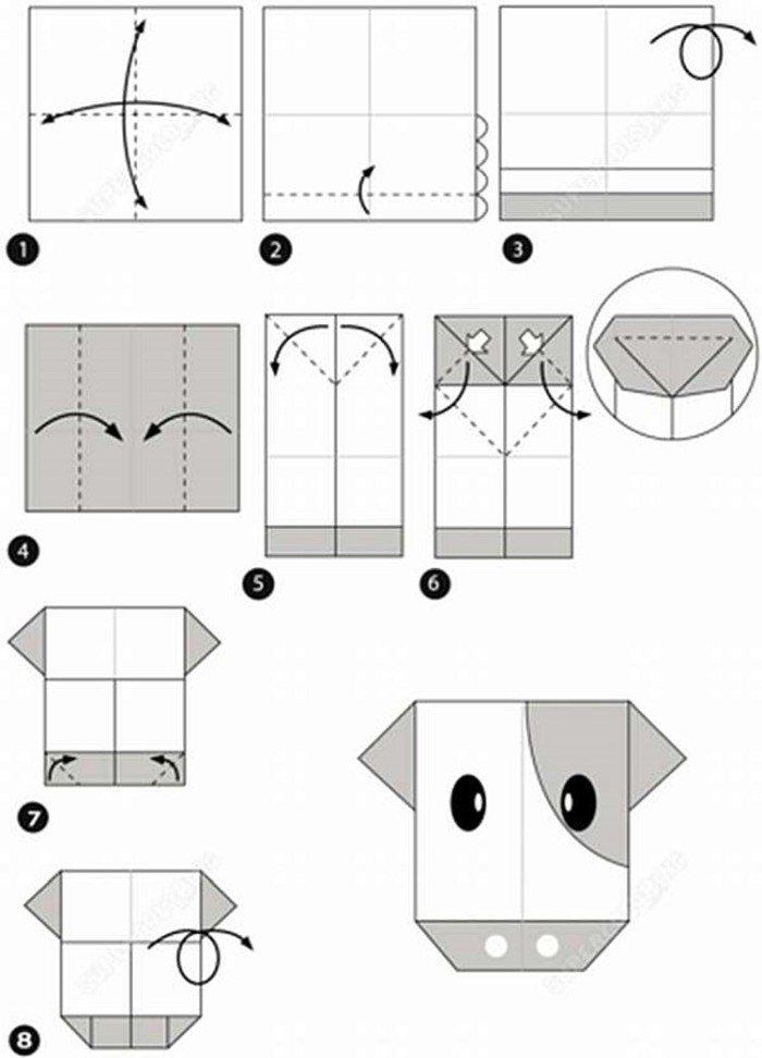 Tête de gobie en papier