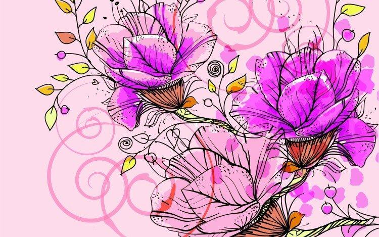 Fleurs fantastiques - Que pouvez-vous dessiner quand vous vous ennuyez