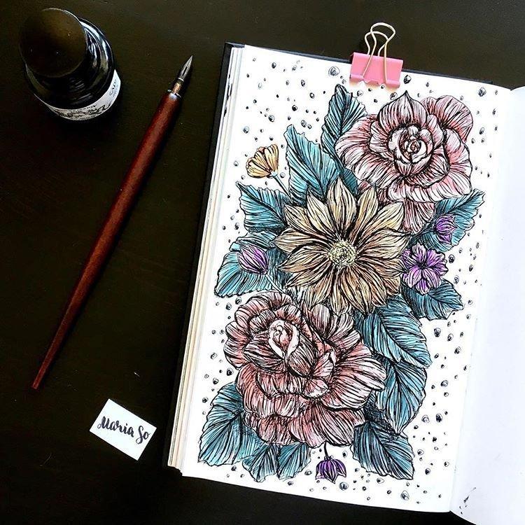 Fleurs fantastiques - Que pouvez-vous dessiner quand vous vous ennuyez