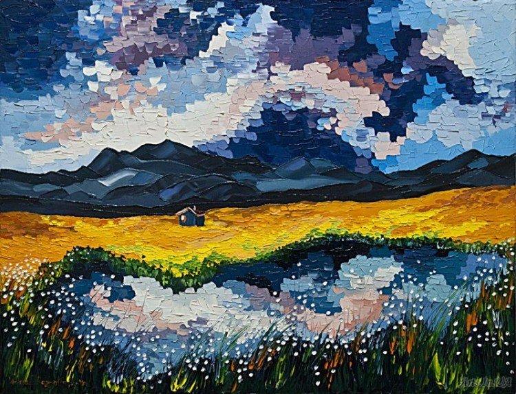 Paysages avec traits - Que peut-on dessiner quand on s'ennuie