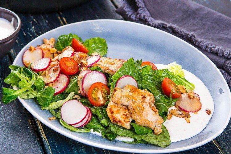 Salade de viande à la moutarde en grains - Que cuisiner à partir de recettes de filet de dinde