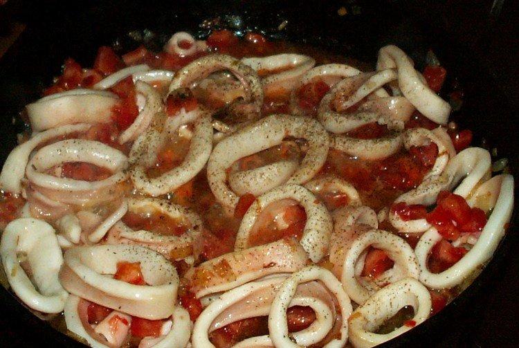 Calmars au vin rouge - Que cuisiner à partir de recettes de calamars