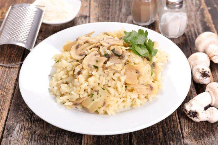 Risotto aux champignons - que cuisiner à partir de recettes de champignons