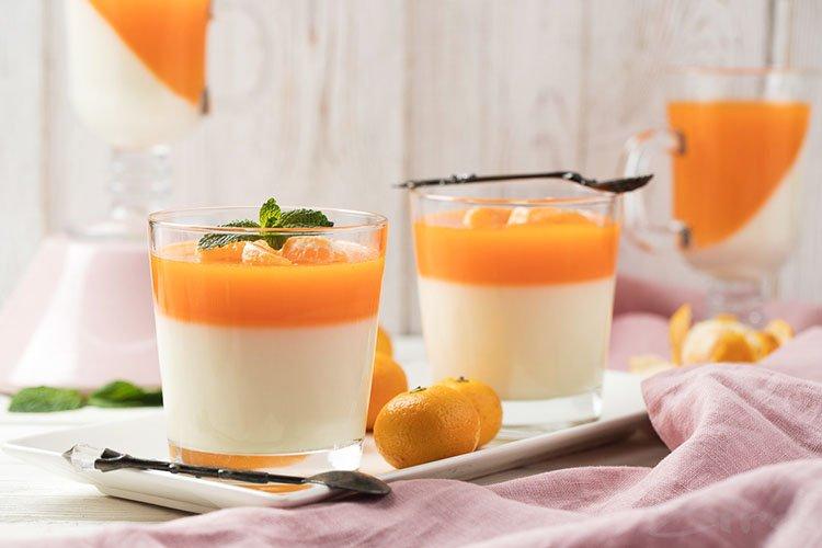 Panna Cotta à la mandarine - Que cuisiner pour les recettes d'anniversaire