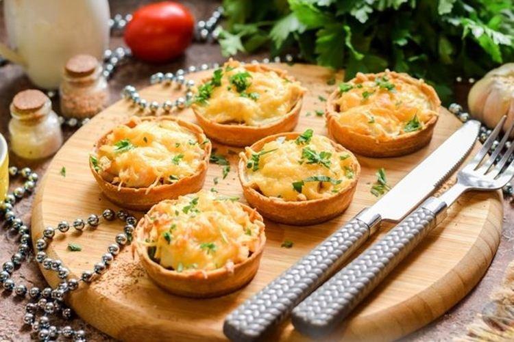 Julienne au poulet et champignons en tartelettes - Que cuisiner pour les recettes d'anniversaire d'un enfant