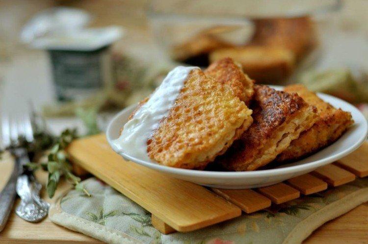 Gaufres à la viande - Que cuisiner pour un enfant pour le dîner