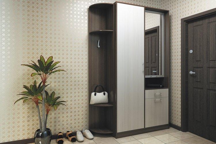 Couleur wengé dans le couloir - conception de photos