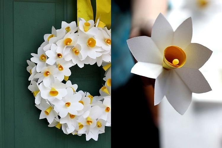 Jonquilles - Fleurs en papier DIY