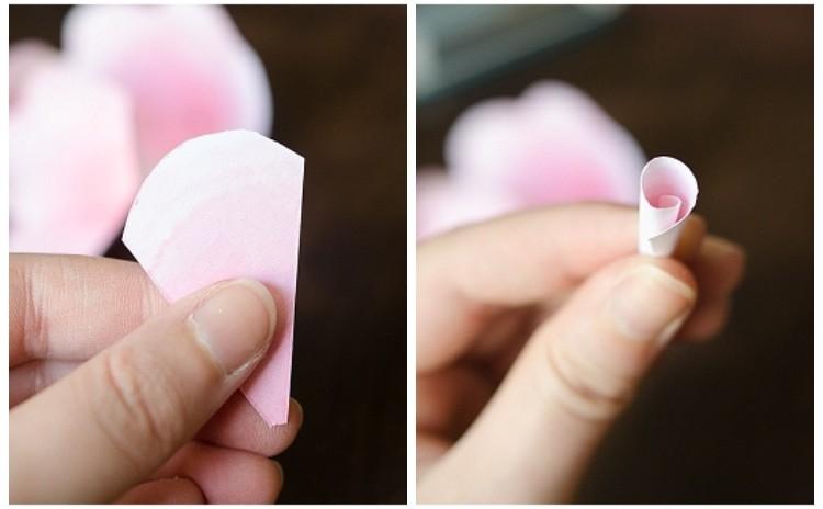 Roses en papier - Fleurs en papier DIY