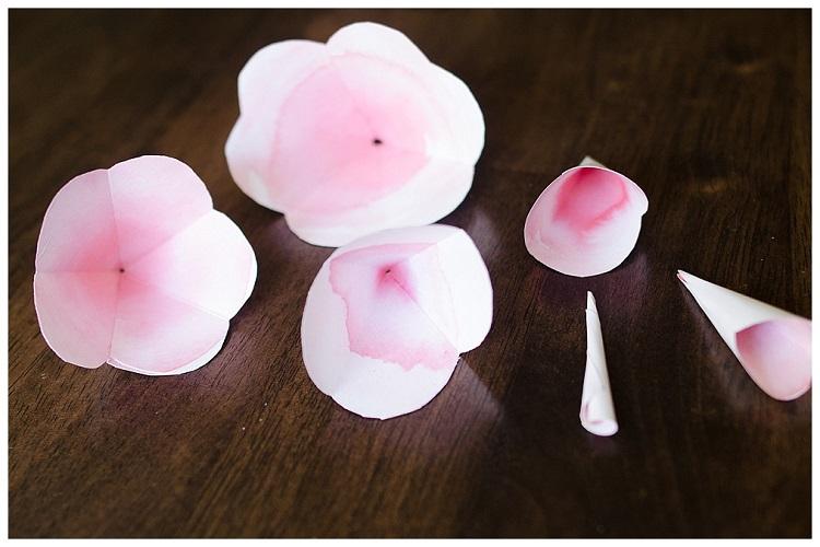 Roses en papier - Fleurs en papier DIY