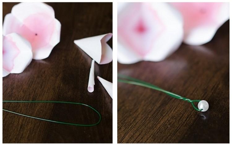 Roses en papier - Fleurs en papier DIY
