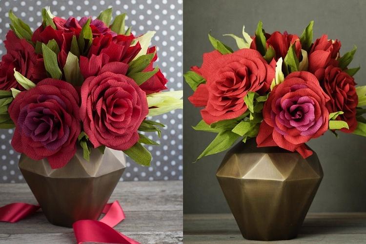 Fleurs en papier DIY - photos et idées