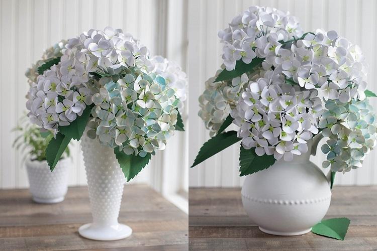 Fleurs en papier DIY - photos et idées