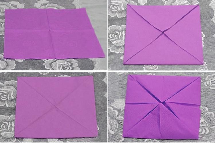 Lotus - Fleurs de serviette DIY