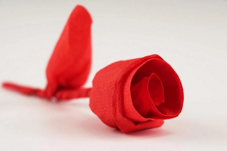 Fleurs de serviettes avec vos propres mains - photo