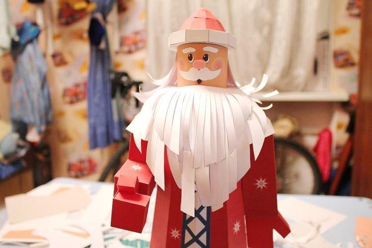 Père Noël en papier de ses propres mains - photos et idées