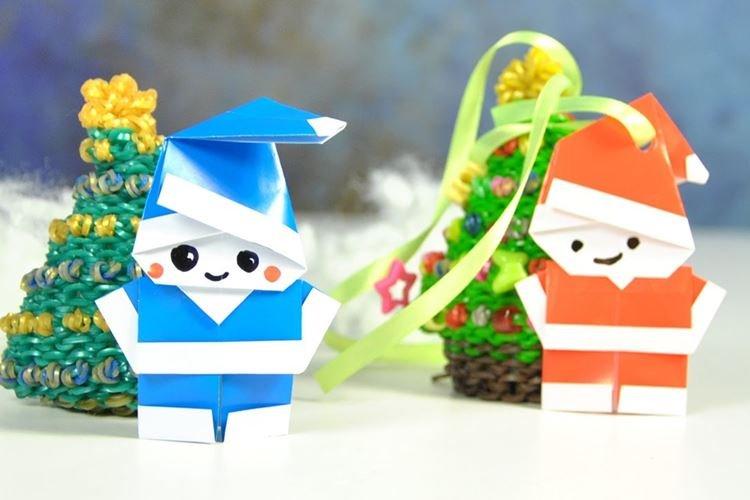 Père Noël en papier de ses propres mains - photos et idées