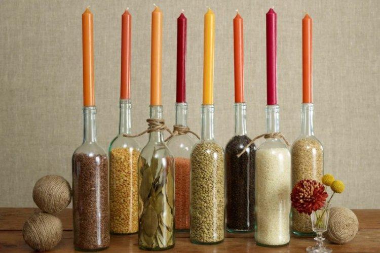 Bougeoir bouteille - Décoration bouteille DIY