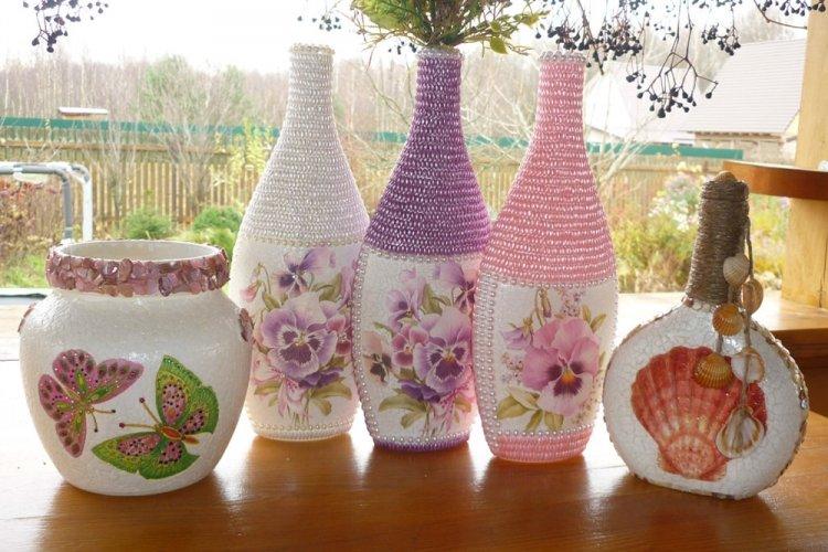 Décoration de bouteille DIY - photos et idées