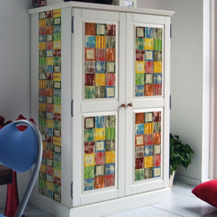 DIY déco d'armoire ancienne - idées photo