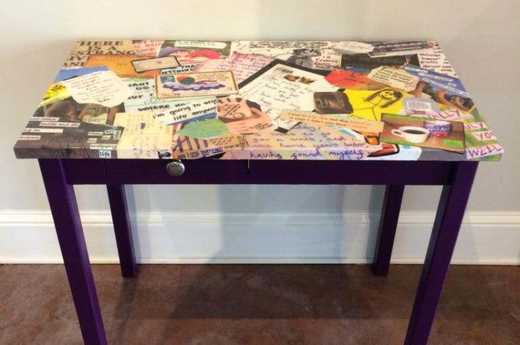 Decoupage - DIY déco de table ancienne