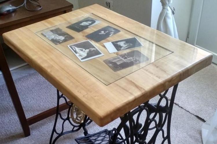 Collage photo - DIY déco de table ancienne