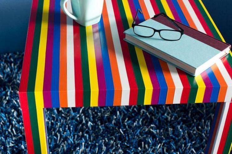 Ruban adhésif multicolore - DIY déco de table ancienne