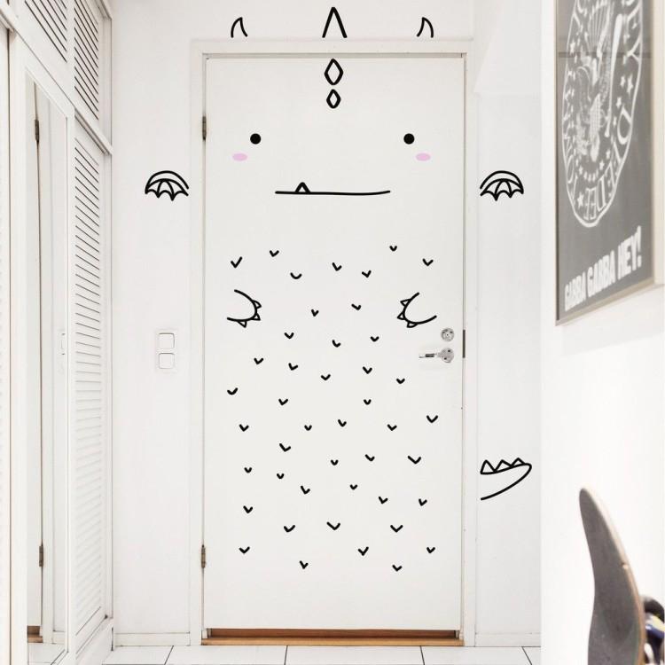 Stickers et pochoirs - DIY déco de porte ancienne
